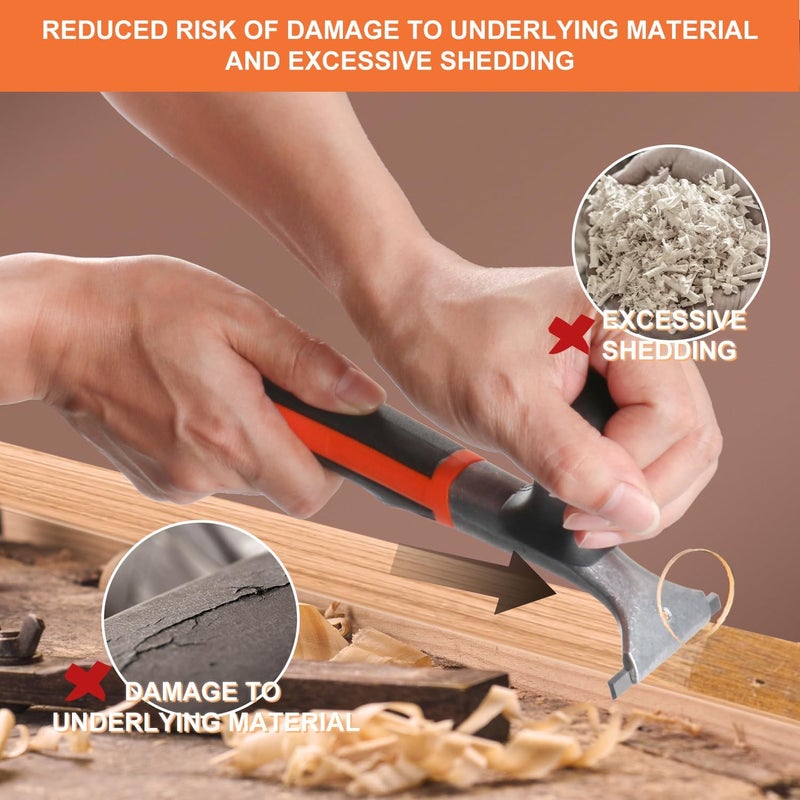 Holdly Premium Ergonomic Carbide Scraper,2-1/2",Scraper Tool for Removing Varnish, Paint, Glue, Resin, Dry Glaze, Stains, Putty, Scratch - Image 5